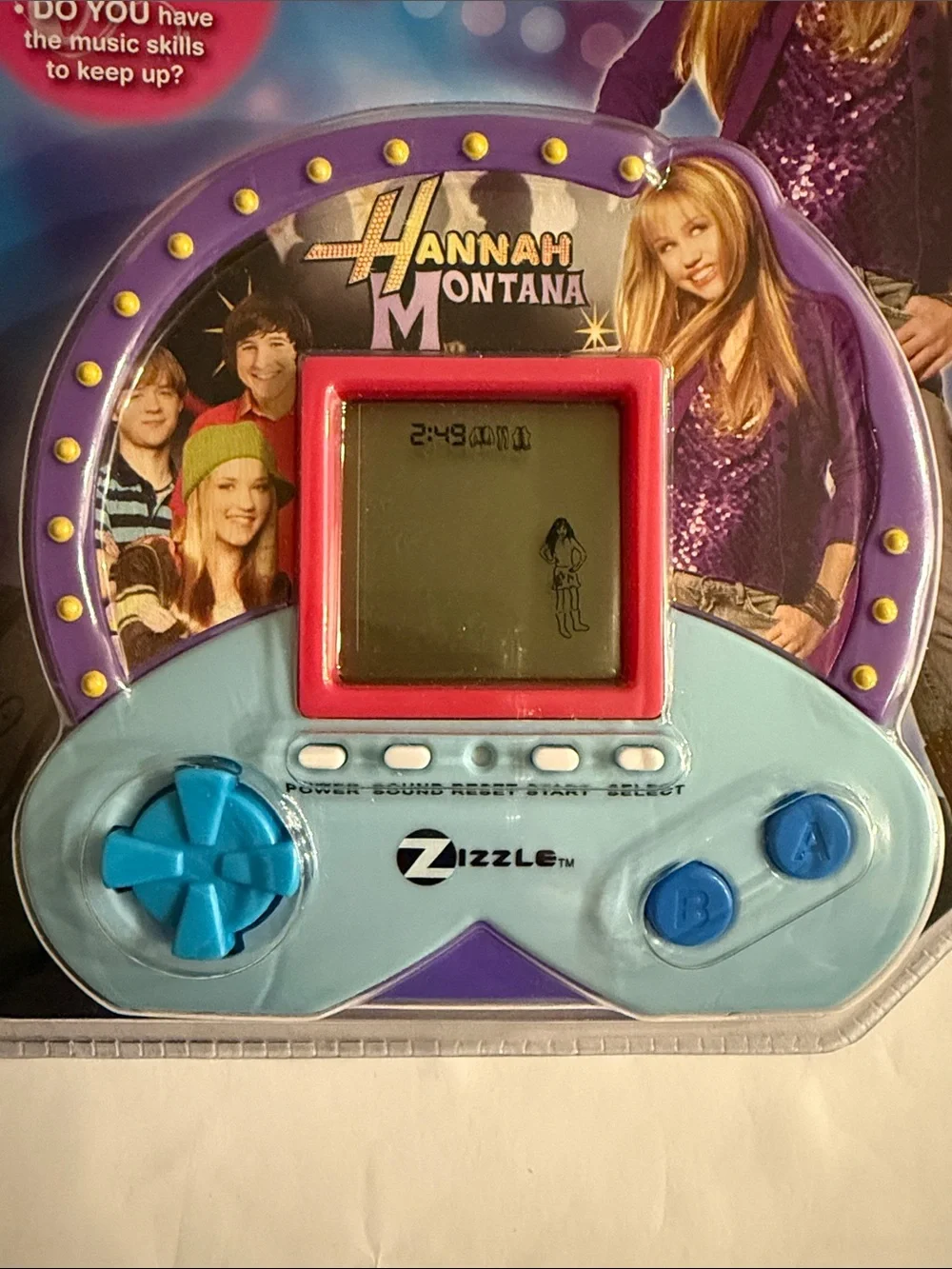 Hannah Montana Zizzle Electronic Handheld Game 2007 - 5 Games in 1 Disney #05021